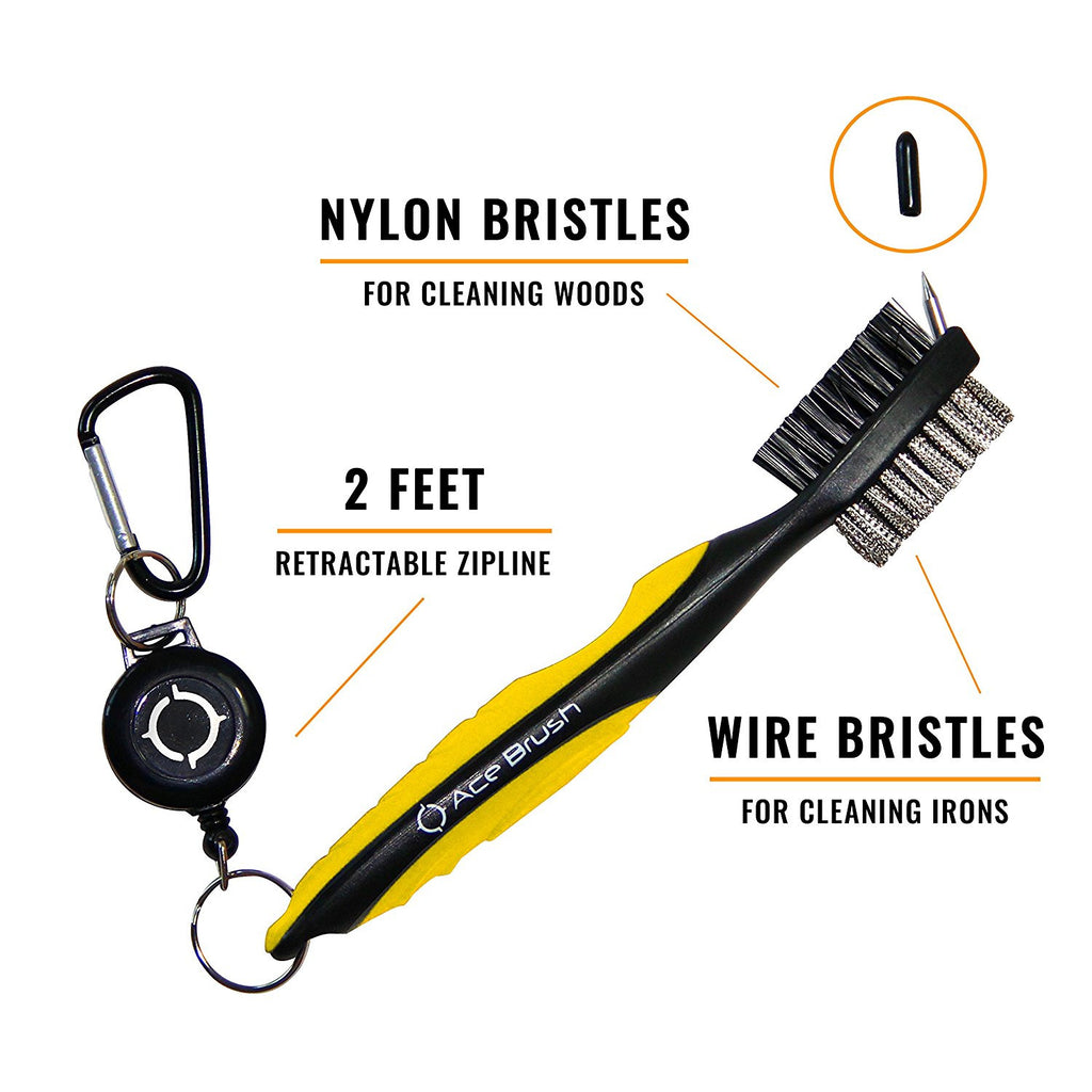 Golf Club Brush Yellow