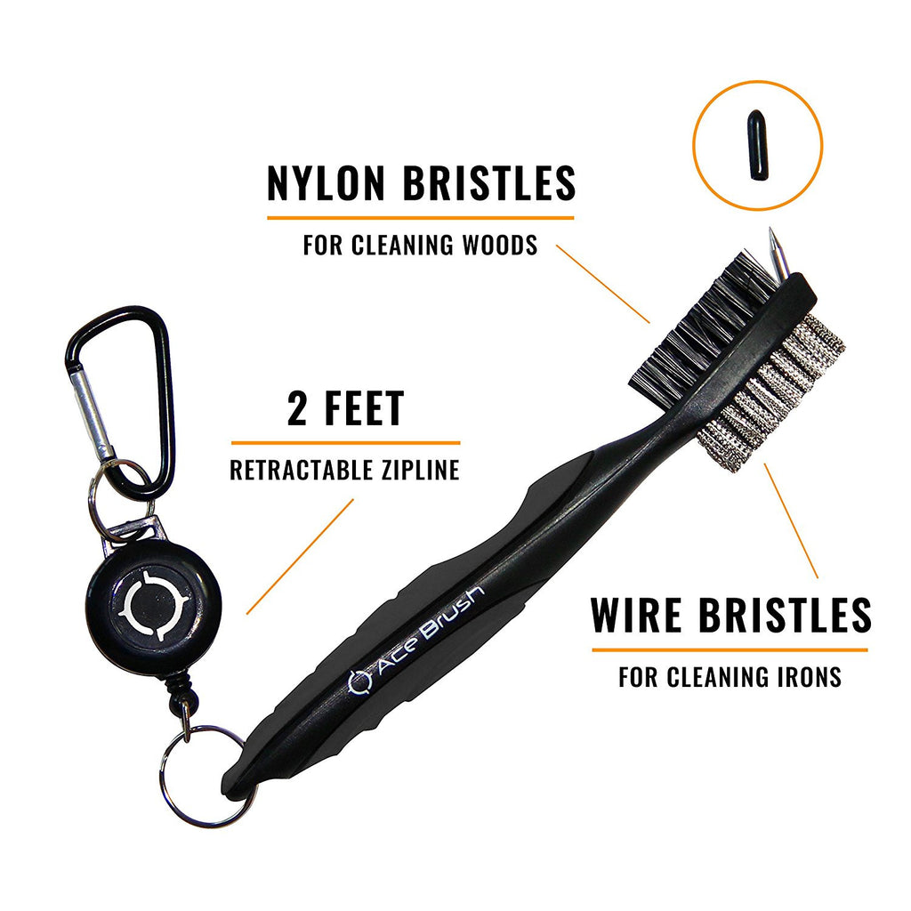 Golf Club Brush Black