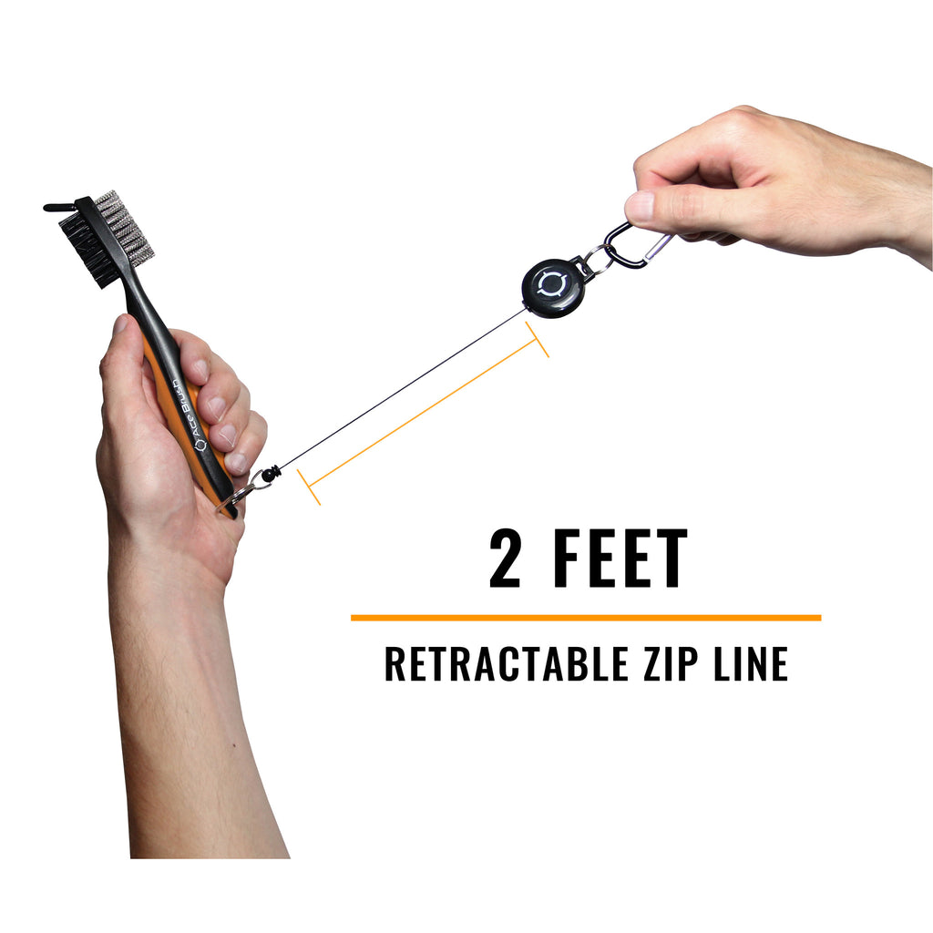 Golf Club Brush Orange