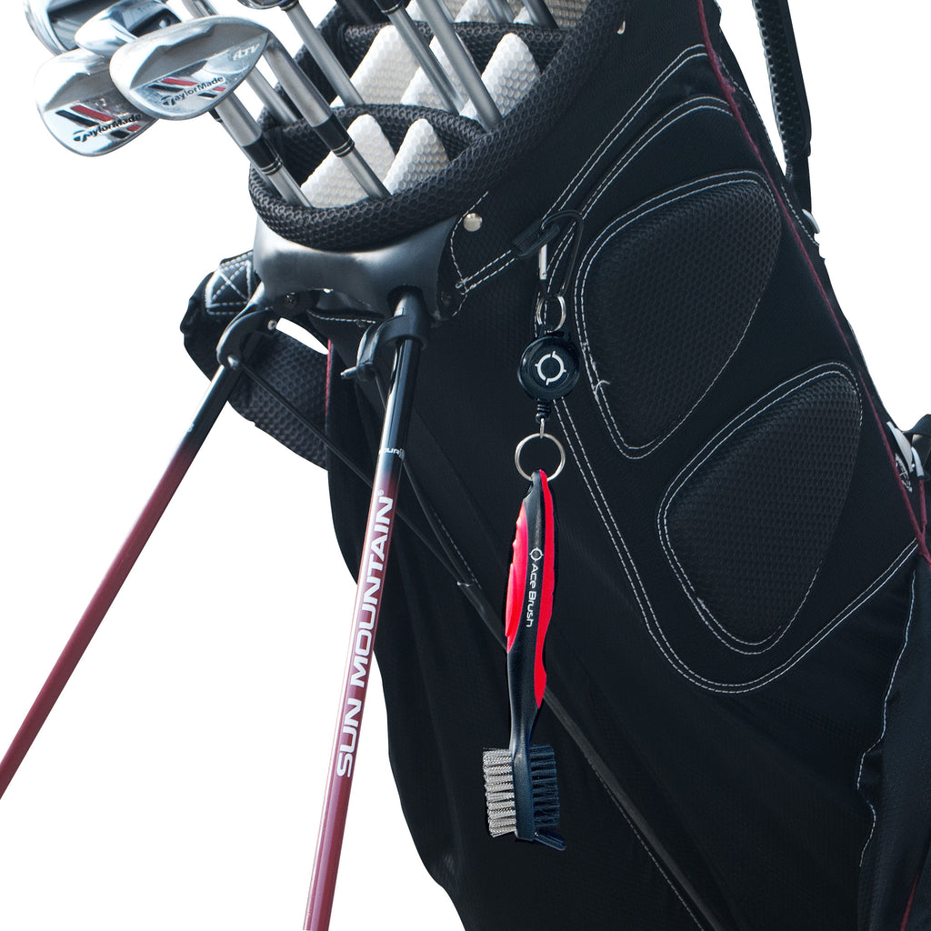 Golf Club Brush Red