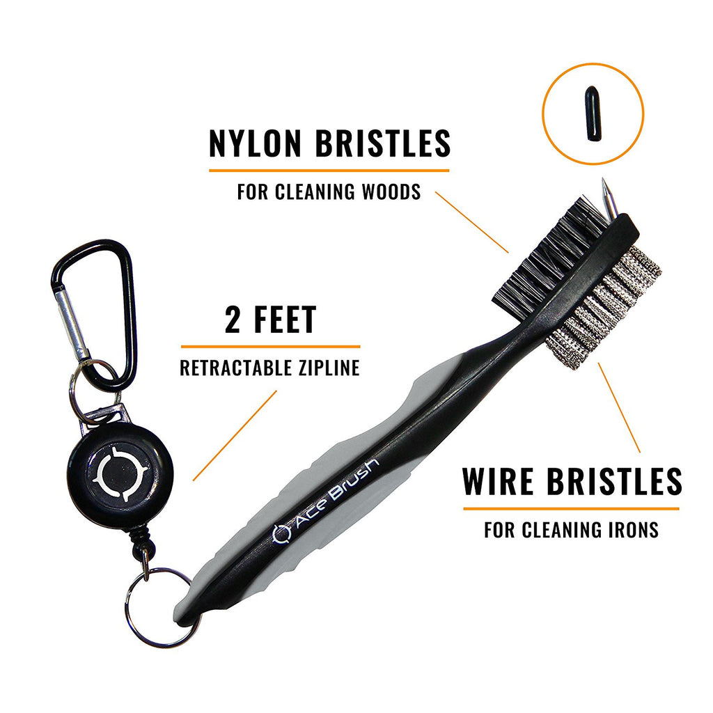 Golf Club Brush Gray