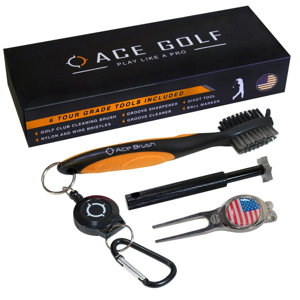 Deluxe Golf Gift Set Orange